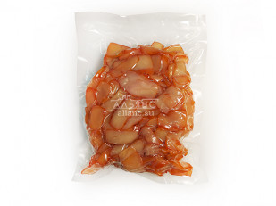 Осьминог (пяточки х/к из щупалец кальмара): Осьминог (ломтики из филе кальмара)