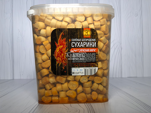 Сухарики с красной икрой в Березниках