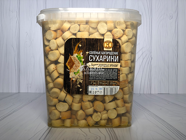 Сухарики с холодцом и хреном в Березниках