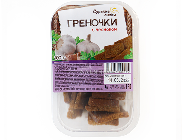 Сурские гренки с Чесноком (100 гр) в Березниках