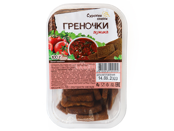 Сурские гренки с Аджикой (100 гр) в Березниках