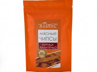 Арахис в глазури: Мясо (АЛЬЯНС) вяленое курица с халапеньо (50 гр)