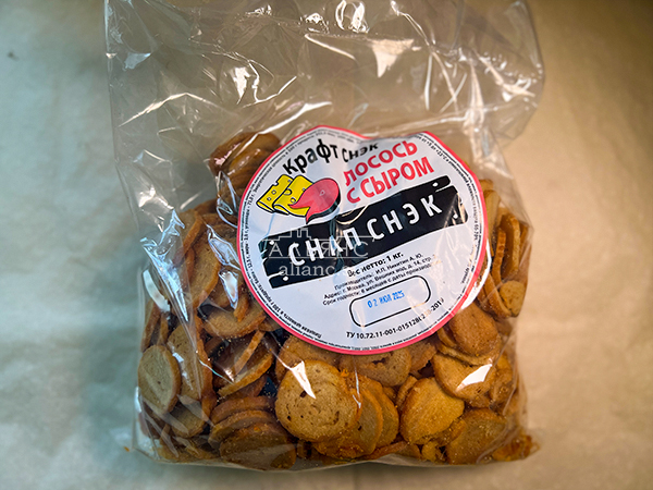 Снапсы ПШЕНИЧНЫЕ "Лосось с сыром" в Березниках