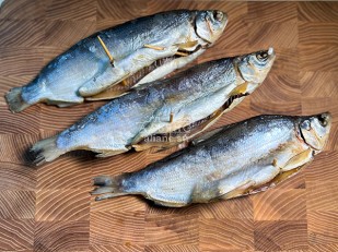 Вомер холодного копчения: Пелядь вяленая крупная потрошеная
