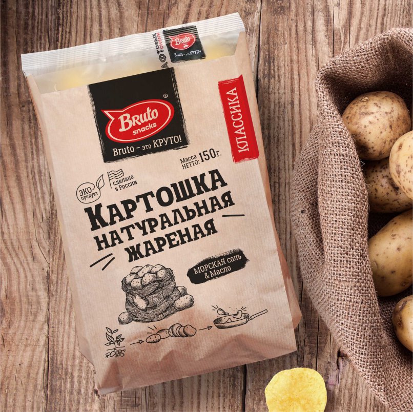 Картофель «Бруто» с солью 130 гр. в Березниках